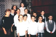 Klasa fortepianu nauczyciel Anna Czarnecka z uczniami