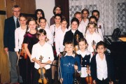 Klasa fortepianu dyrektor Anna Tabisz z uczniami