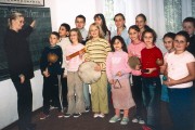 Rytmika nauczyciel Małgorzata Słota z uczniami